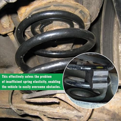 4 PCS Rubber Coil Spring Spacer, Car Lift Blocks for Enhancing 1" to 1.5" Coil Spring, Heavy Duty Rubber Automotive Front Coils Springs Booster Kit, Car Accessories