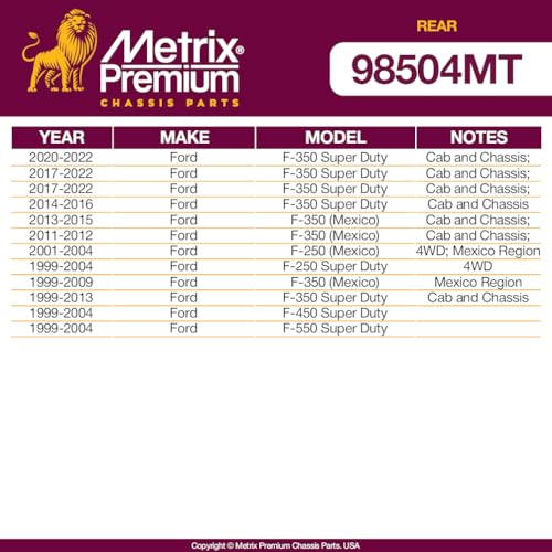 Metrix Premium Chassis Parts Sway Bar End Link Kit Fits F-350 Super Duty - size: K80268 x2/ PAIR