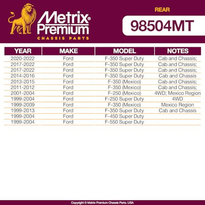 Metrix Premium Chassis Parts Sway Bar End Link Kit Fits F-350 Super Duty - size: K80268 x2/ PAIR