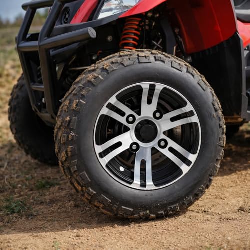 10 Inch ATV Wheel Rim, Aluminum Alloy, High Strength, Universal for Go Karts, Carts, Off Road Vehicles - size: Rear Wheel