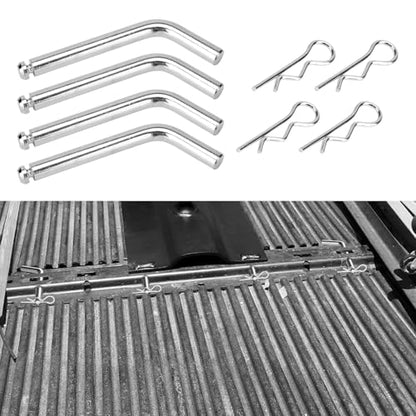 4 Pcs Replacement 5th Wheel Pins and Clips, 1/2 Inch Diameter Fits 5th Wheel Hitch and 5th Wheel Rail Gooseneck Hitches