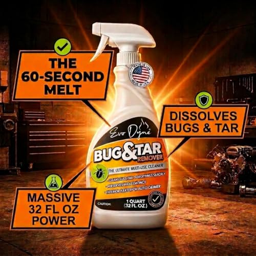 Evo Dyne Bug Remover 32 oz Car Cleaner Removes Tar, Sap & Grease