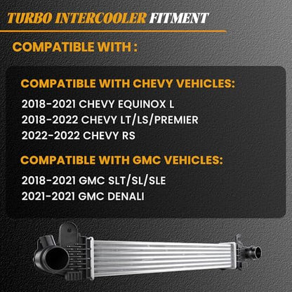 GM3012116 Turbo Intercooler Compatible with Chevy GMC 2018-2022 - size: GM3012116