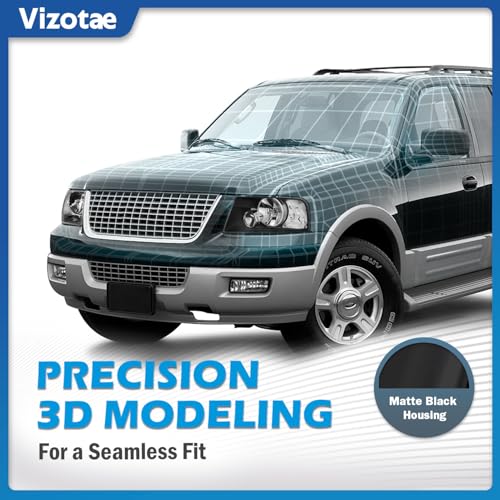 Headlights W/Bulbs for 2003-2006 Ford Expedition - color: Black Housing | With High & Low Beam Bulbs
