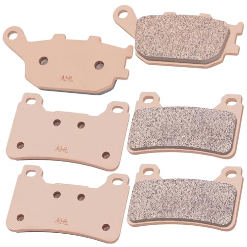 AHL Front & Rear Brake Pads Set for Honda CBR600RR CBR600 RR 2005-2006 (Sintered copper-based) - size: Sintered copper-based