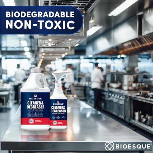 Bioesque Heavy Duty Multi-Surface Cleaner & Degreaser Concentrated Professional Formula, 55 Gallon (Pack of 1) - size: 7040 Fl Oz (Pack of 1)