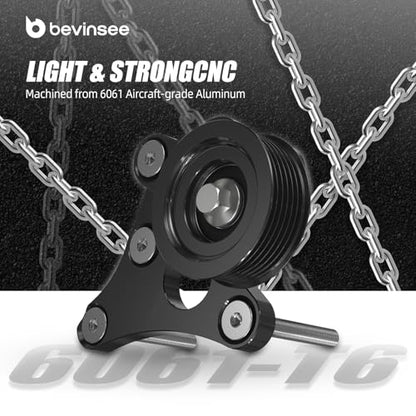 Bevinsee LS Truck Manual Belt Tensioner with Pulley for LSX 4.8L 5.3L