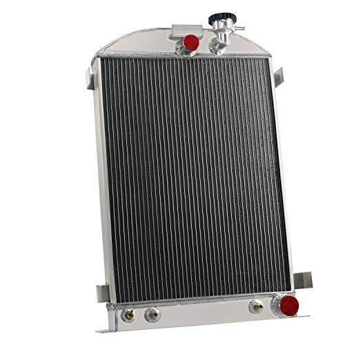 4 Row Aluminum Radiator for 1930-1936 Ford Model-A Hot Rod Chevy V8