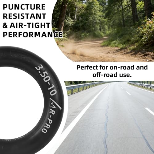 AR-PRO (2-Pack) 3.50-10 Inner Tube with TR87 Angled Valve Stem - size: 3.50-10", TR-87 Valve