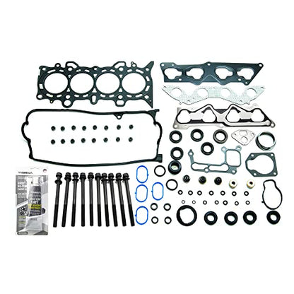 MLS Head Gasket Set W/10 Head Bolts w/Seal Silicone Compatible With 2001-2005 Honda Civic LX DX - color: 032-2953, HS26236PT