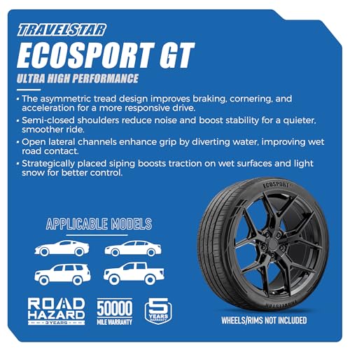 Set of 4 Travelstar Ecosport GT Ultra High-Performance 245/35R20 Tires - size: 245/35ZR20