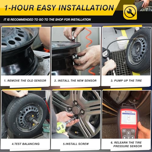 Tire Pressure Monitoring System Sensor, 315MHZ TPMS 529332M000 4pcs - color: 529332M000(4PCS)
