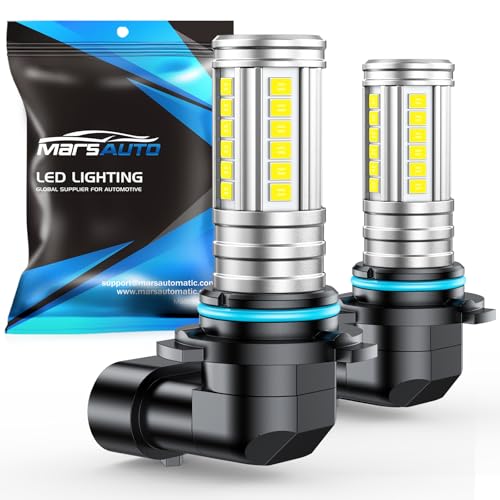 Marsauto HB4/9006 LED Fog Light Bulbs, 12,000LM 9006 HB4 LED Fog Light Bulbs, 360° Illumination 600% Brightness Strong Penetration, 1:1 Mini Size 60 Pcs CSP Chips 9006 Led Bulb, Tire Light Assemblies - color: White, size: MF2 9006/HB4