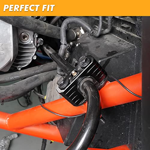 NICECNC Rear Sway Bar Bracket Compatible with CAN AM Maverick X3 900 R RR Max R 2017-2022 RR Aluminum Replacement for 706002303, Black - color: Black