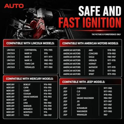 Ignition Control Module ICM ICU FSU Compatible with Ford F Series Truck Jeep Mercury Lincoln 1977-1987 LX203