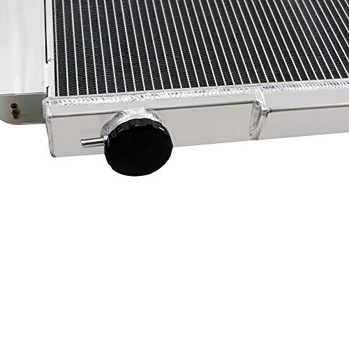 ALLOYWORKS 4 Row Core Full Aluminum Radiator For Jeep Wrangler YJ TJ 2.4L & 2.5L & 4.0L & 4.2L 1987-2006