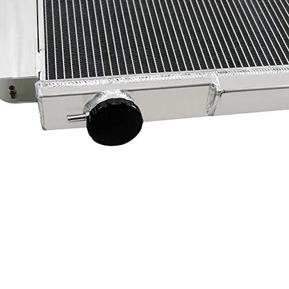 ALLOYWORKS 4 Row Core Full Aluminum Radiator For Jeep Wrangler YJ TJ 2.4L & 2.5L & 4.0L & 4.2L 1987-2006