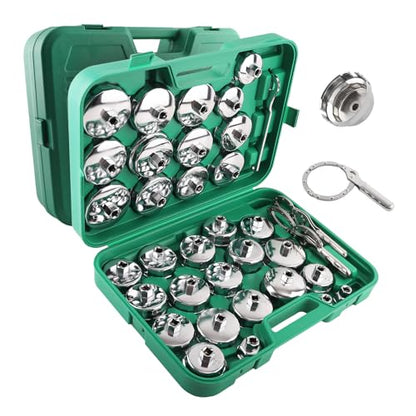 maXpeedingrods 35 PCS Auto Oil Filter Socket Wrench Set, 1/2" Drive - size: 35 PCS