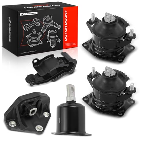 A-Premium Engine Motor Mount and Transmission Mount Kit, Set of 5 - style: 5PCS (2003-2007 Accord V6 3.0L SOHC Automatic)