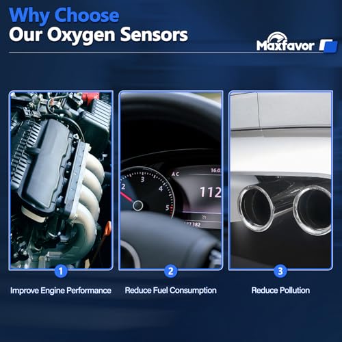 Maxfavor 4Pcs O2 Oxygen Sensor Upstream Downstream Fit for Infiniti Nissan