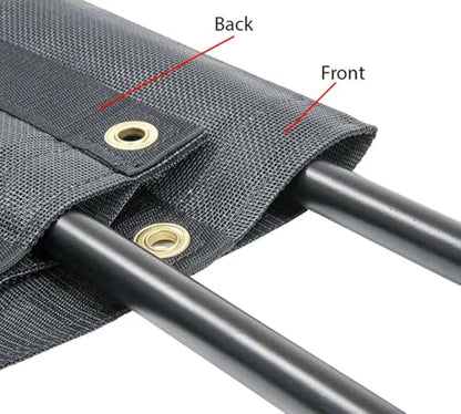 Mytee Products 6' x 8' Dump Truck Vinyl Coated Mesh Tarps Cover with 6 Inch 10oz Double Pocket - size: 6 ft x 8 ft