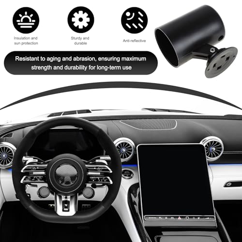 Car 2" 52mm One Hole Dash Gauge Pod Holder, ABS Plastic 1 Hole Gauge Console Dashboard Pod Mount, Universal Housing Pod Meter Cup Gauge to Vehicle's Dash, Car Accessories - color: One Hole