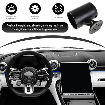 Car 2" 52mm One Hole Dash Gauge Pod Holder, ABS Plastic 1 Hole Gauge Console Dashboard Pod Mount, Universal Housing Pod Meter Cup Gauge to Vehicle's Dash, Car Accessories - color: One Hole