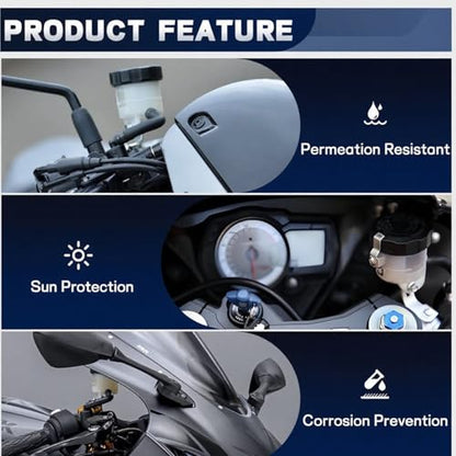 Motorcycle Brake Fluid Reservoir Compatible with Suzuki SV1000 - size: Style 3