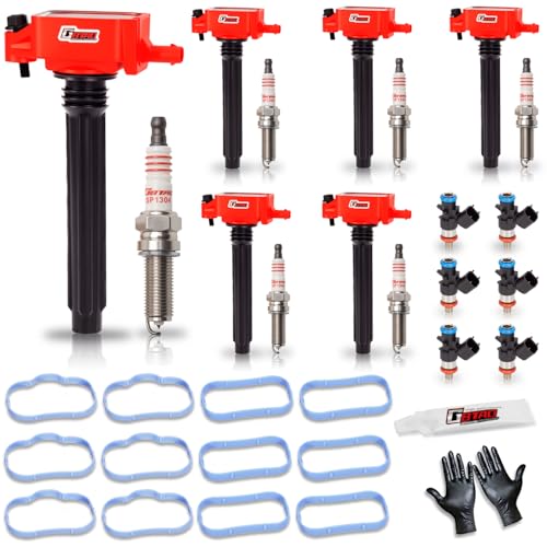 Ignition Coil Pack & Iridium Spark Plug & Fuel Injector For 3.6 UF648
