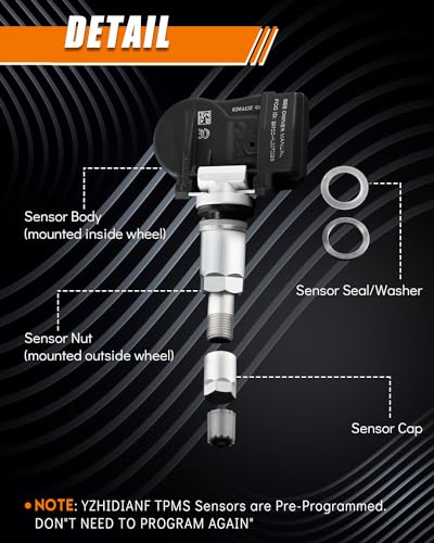 A0009050030 for:-Mercedes Benz TPMS Sensor Pre-Programmed 433MHz - size: A0009050030(4)