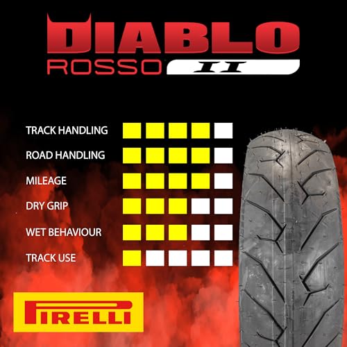 Pirelli Diablo Rosso II Motorcycle Tire Set 120/70 ZR17 & 170/60 ZR17 - size: 120/70ZR17; 170/60ZR17