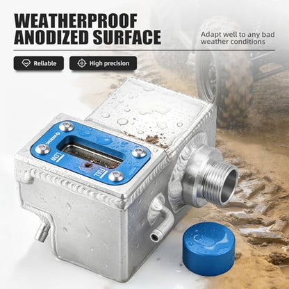 NICECNC Cooling Reservoir Expansion Tank Aluminum, Blue - color: Blue