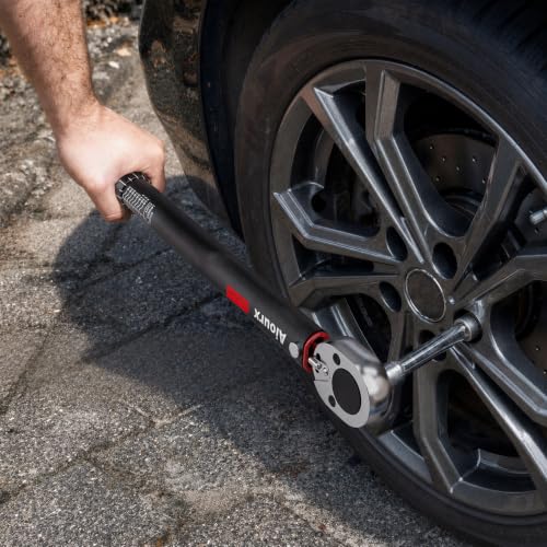 1/2" Drive Click Torque Wrench 8-168 Ft.-Lb, 72 Tooth Dual-Direction Adjustable, Dual Scale, ±3% Accuracy, for Bicycle, Motorcycle, Automotive Repair and Maintenance - size: 1/2"