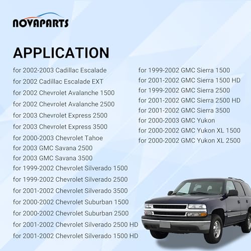 NOVAPARTS 12569076 12556644 598-204 EGR Exhaust Gas Recirculation Tube EGR Line for Cadillac Escalade Chevy Avalanche 1500 Express Silverado 1500 2500 3500 Tahoe GMC Savana Sierra 2500 3500 Yukon