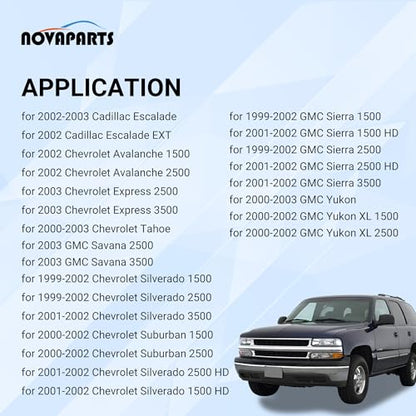 NOVAPARTS 12569076 12556644 598-204 EGR Exhaust Gas Recirculation Tube EGR Line for Cadillac Escalade Chevy Avalanche 1500 Express Silverado 1500 2500 3500 Tahoe GMC Savana Sierra 2500 3500 Yukon