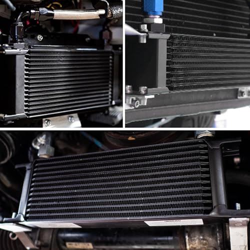 EVIL ENERGY 13 Row Oil Cooler, 10AN Engine Oil Cooler Universal - size: 13 Row
