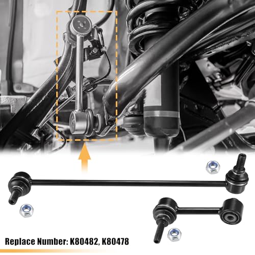 X AUTOHAUX 4pcs Front Rear Sway Bar Links Stabilizer Bar Links Kit for Audi A3 Quattro TT 2006-2013 for VW Beetle Golf Jetta Passat Suspension Kit Stabilizer Link No.K80482/K80478