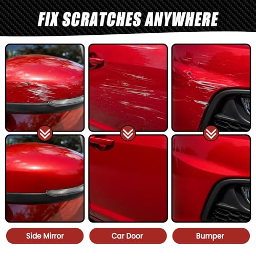 Touch Up Paint for Toyota Supersonic Red(3U5), 0.4 fl oz OEM Color Match Automotive Paint Pen for RAV4/Camry/Camry/Tacoma/Tundra/Toyota Crown/Prius/Sequoia/bZ4X - color: Supersonic Red