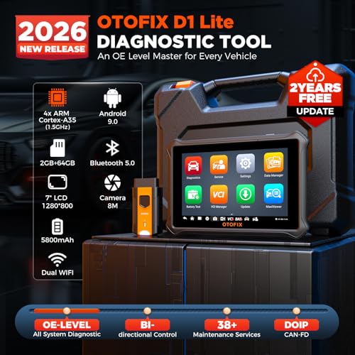 OTOFIX D1 Lite Bidirectional OBD2 Scanner, 38+Reset, All System, FCA SGW