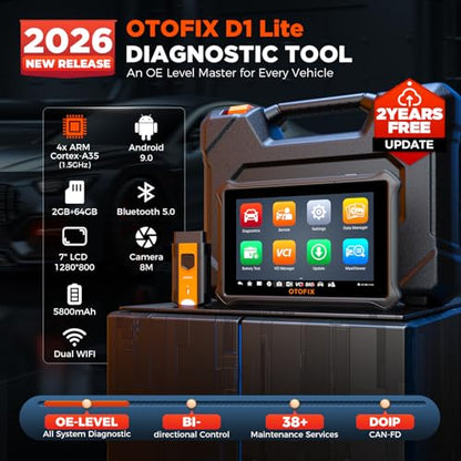 OTOFIX D1 Lite Bidirectional OBD2 Scanner, 38+Reset, All System, FCA SGW