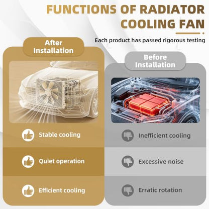 Radiator Cooling Fan Assembly Engine Fan Ford Edge Lincoln MKX 621-392 - color: For Lincoln MKX