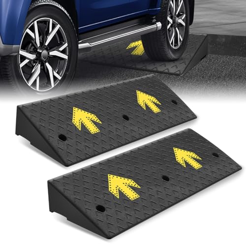 5.5" Rise Rubber Curb Ramp for Forklift, Driveway Sidewalk, Heavy Duty Car - size: 5.5" Rise Arrow