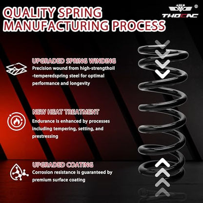 2" Front Drop Coil Spring Lowering Kit for 1999-2007 Chevy Silverado/GMC Sierra 1500 (2WD V8 Only), Black - color: black, size: 1999-2007 Silverado/Sierra 1500 2''Drop