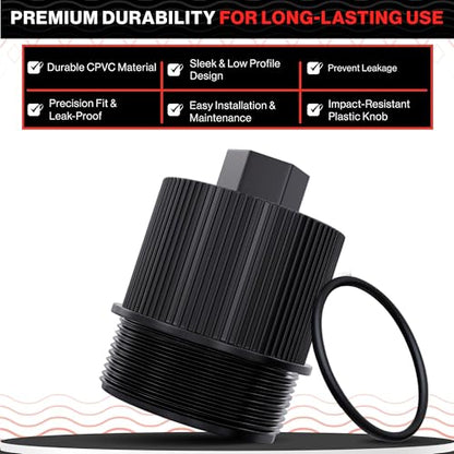 Swimables 190030 Pentair Filter Drain Plug | Compatible with Pentair FNS Plus Parts, Clean and Clear Plus Parts, & Quad DE Filters | Durable Pentair Drain Plug Replacement | Includes O-Ring - style: Drain Plug
