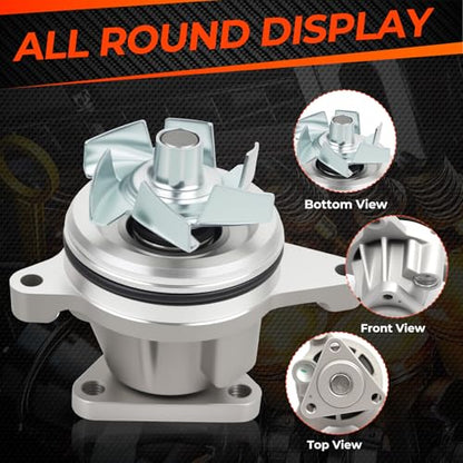 Engine Water Pump with Gasket Compatible with Ford Escape Focus Explorer Fusion Edge Taurus Ranger Mazda 3 5 Tribute B2300 Lincoln Mercury 2.0L 2.3L 2.5L L4 Engine Replace AW4126
