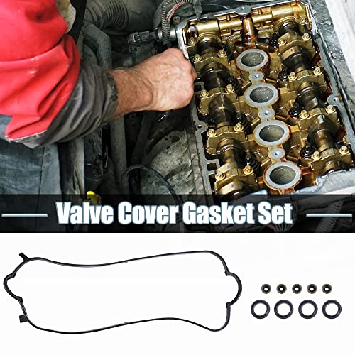 X AUTOHAUX Valve Cover Gasket Set for Honda Accord 2.3L L4 1998-2002 for Honda Odyssey 2.2L L4 1998-1998 for Acura CL 2.3L L4 1998-1999