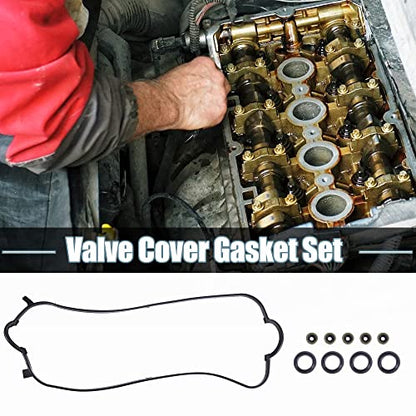 X AUTOHAUX Valve Cover Gasket Set for Honda Accord 2.3L L4 1998-2002 for Honda Odyssey 2.2L L4 1998-1998 for Acura CL 2.3L L4 1998-1999