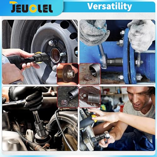 6PCS Twist Lug Nut Socket Set, 1/2" Drive Bolt Nut Extractor Tool - color: 6pcs Lug Nut Extractor 1/2 Inch Drive