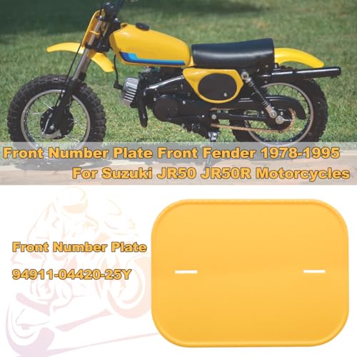 JDLL0NG JR50 Front Rear Fender Set and Front Number Plate Fender for Suzuki JR 50 1978-1995