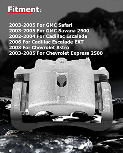 cciyu Front Left & Right Disc Brake Calipers With Bracket 18-B4729 18-B4728 - size: Front[18-B4729+18-B4728]
